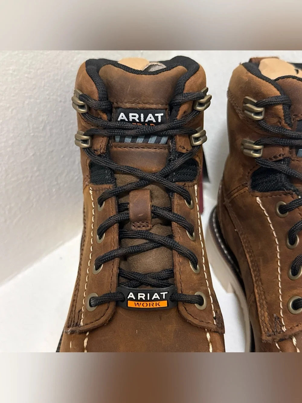 Ariat Lace-Up Work Rebar Lift Boots Slip-resistant waterproof electrical hazard